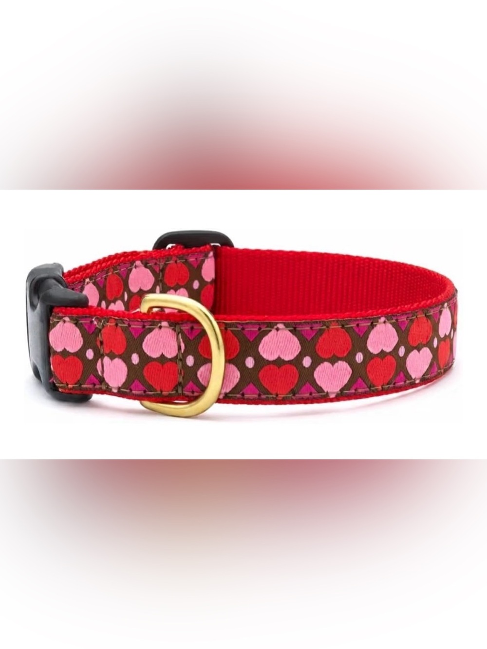 Up Country Valentine and Hearts Pattern Dog Collars and Leashes